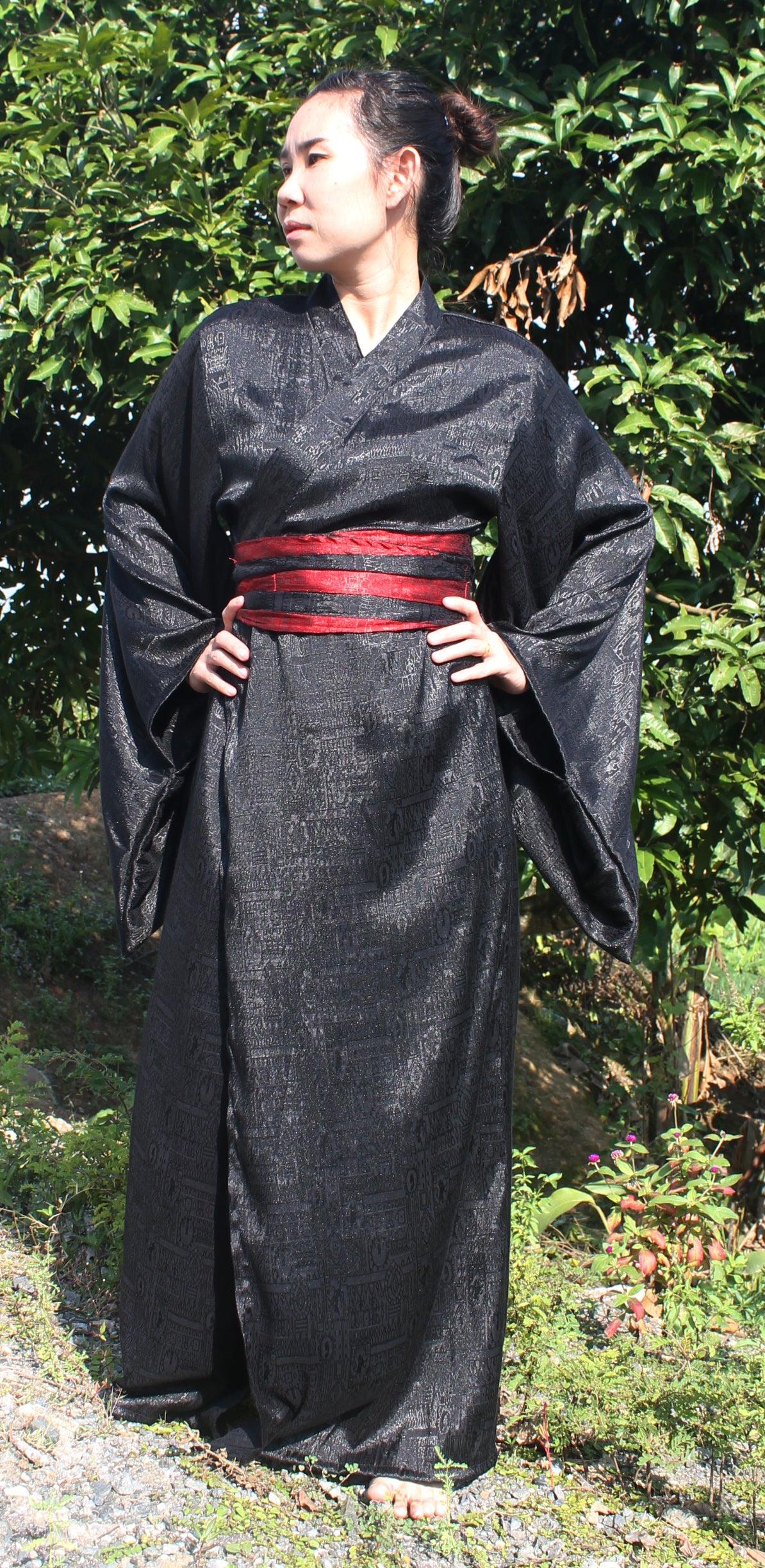 RaanPahMuang Long Yukata Robes For Women Japanese Sleepwear Robe