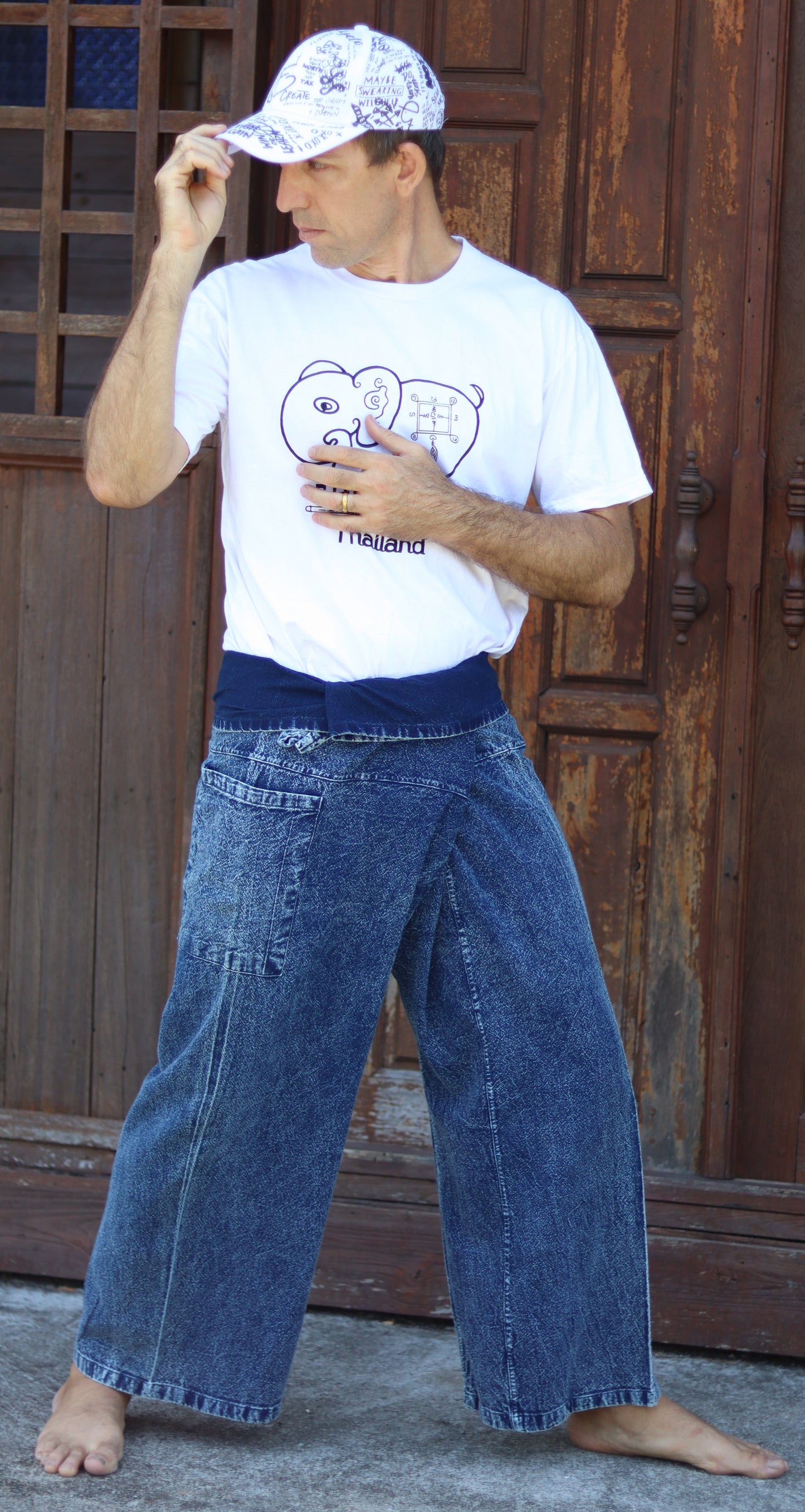 Thai Fisherman Pants 100% Cotton Unisex plain color