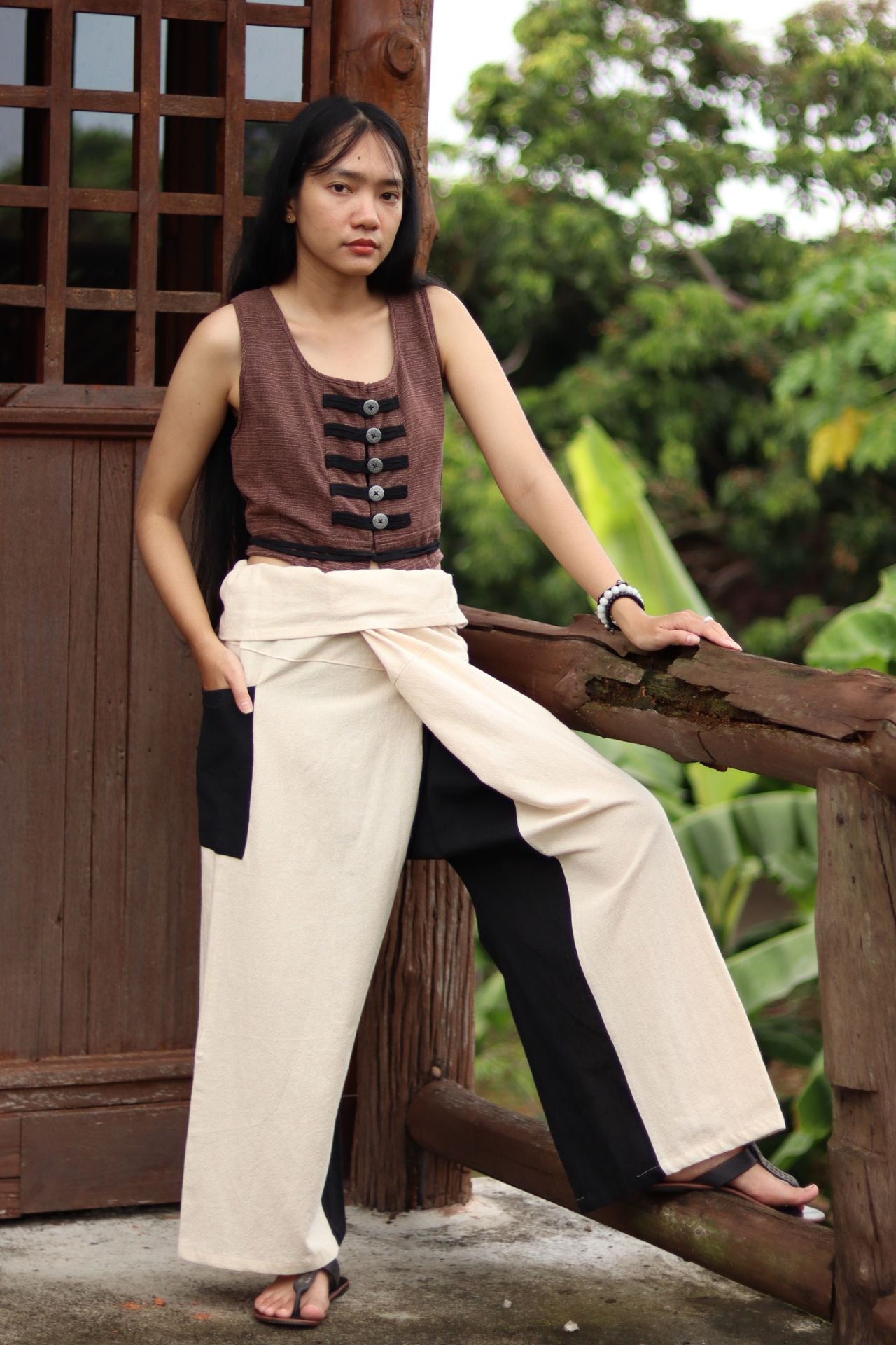 Thai Fisherman Pants 100% Cotton Unisex plain color