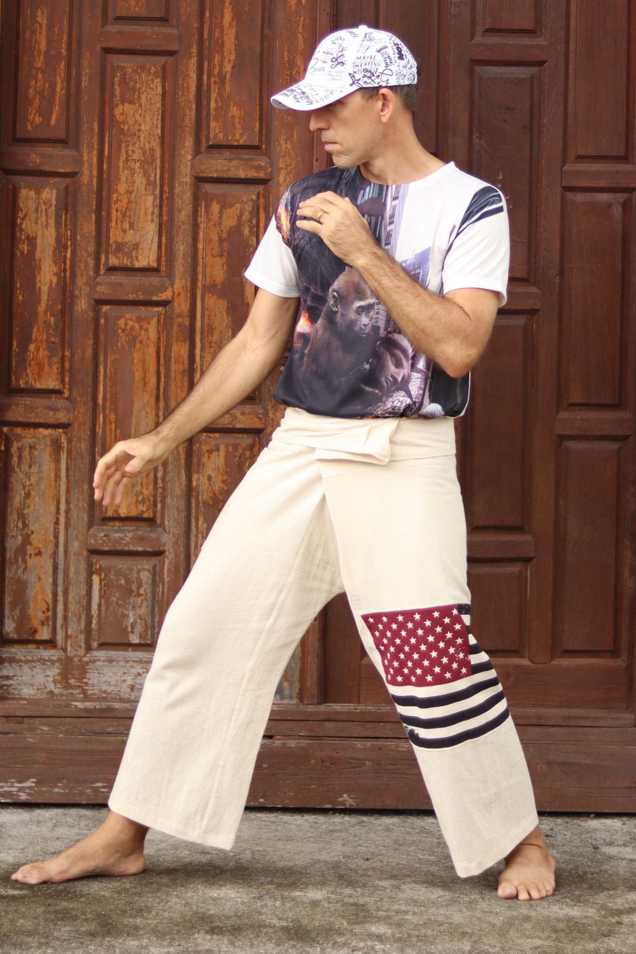 Thai Fisherman Pants 100% Cotton Unisex plain color