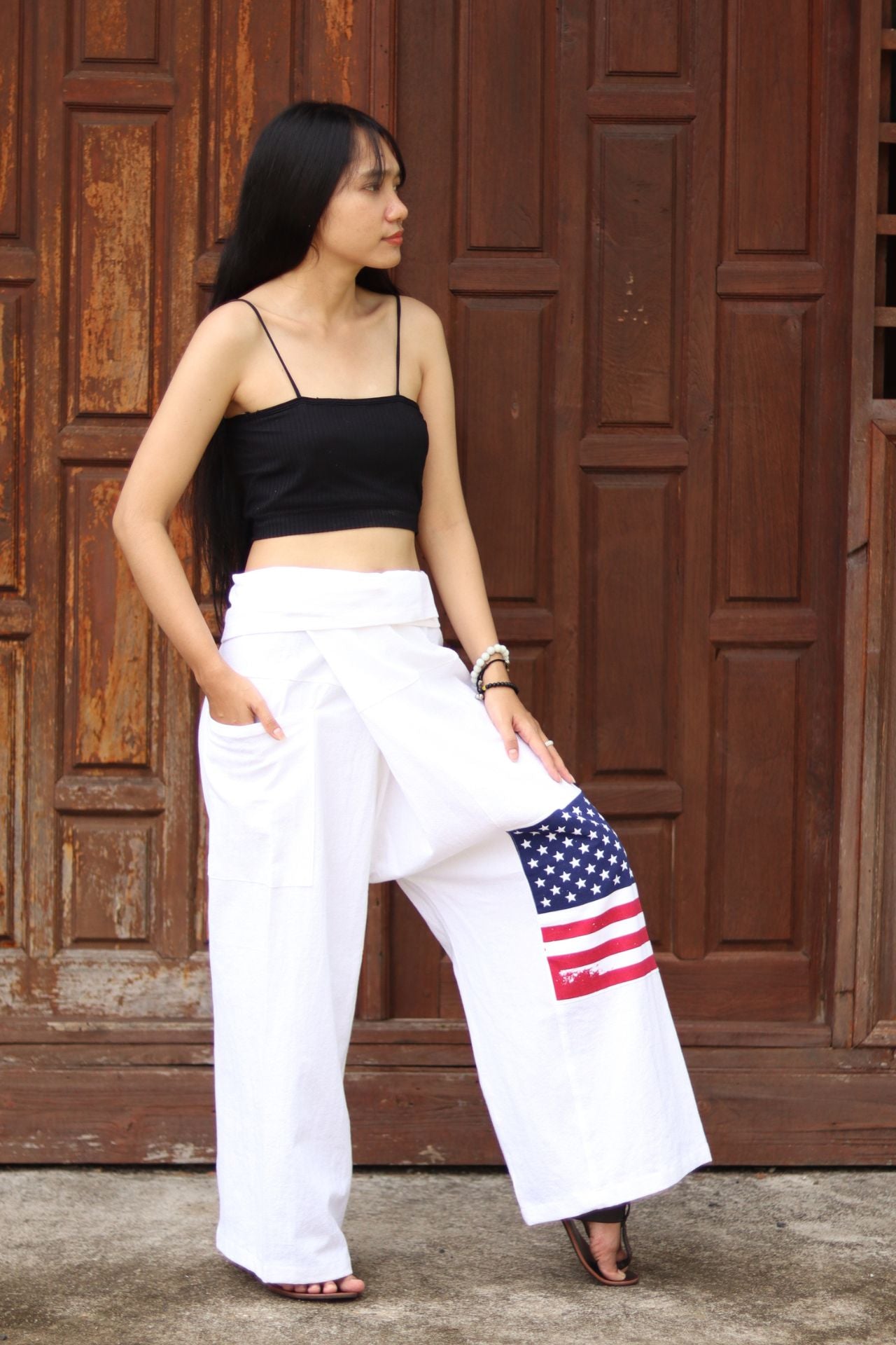 Thai Fisherman Pants 100% Cotton Unisex plain color