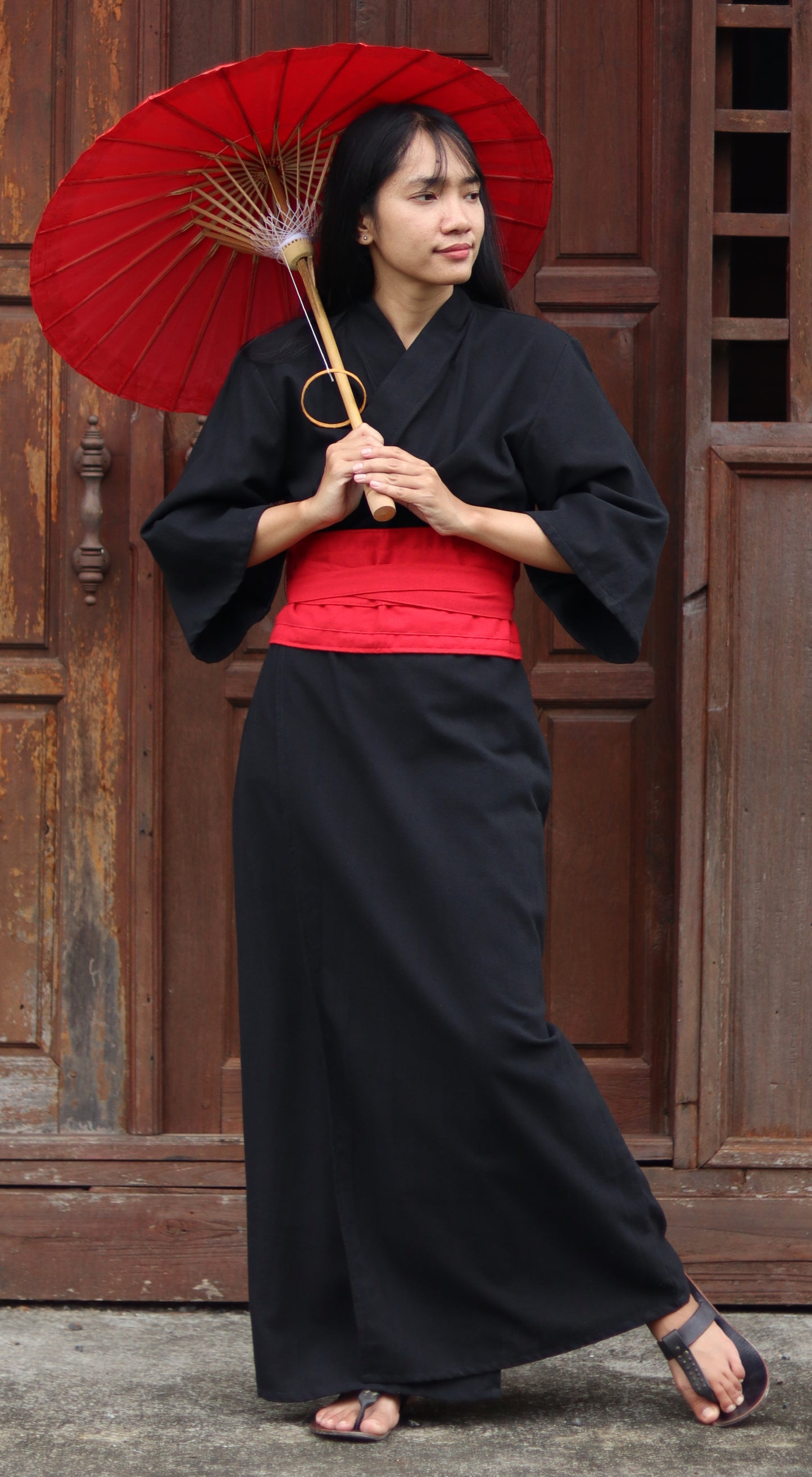RaanPahMuang Long Yukata Robes For Women Japanese Sleepwear Robe