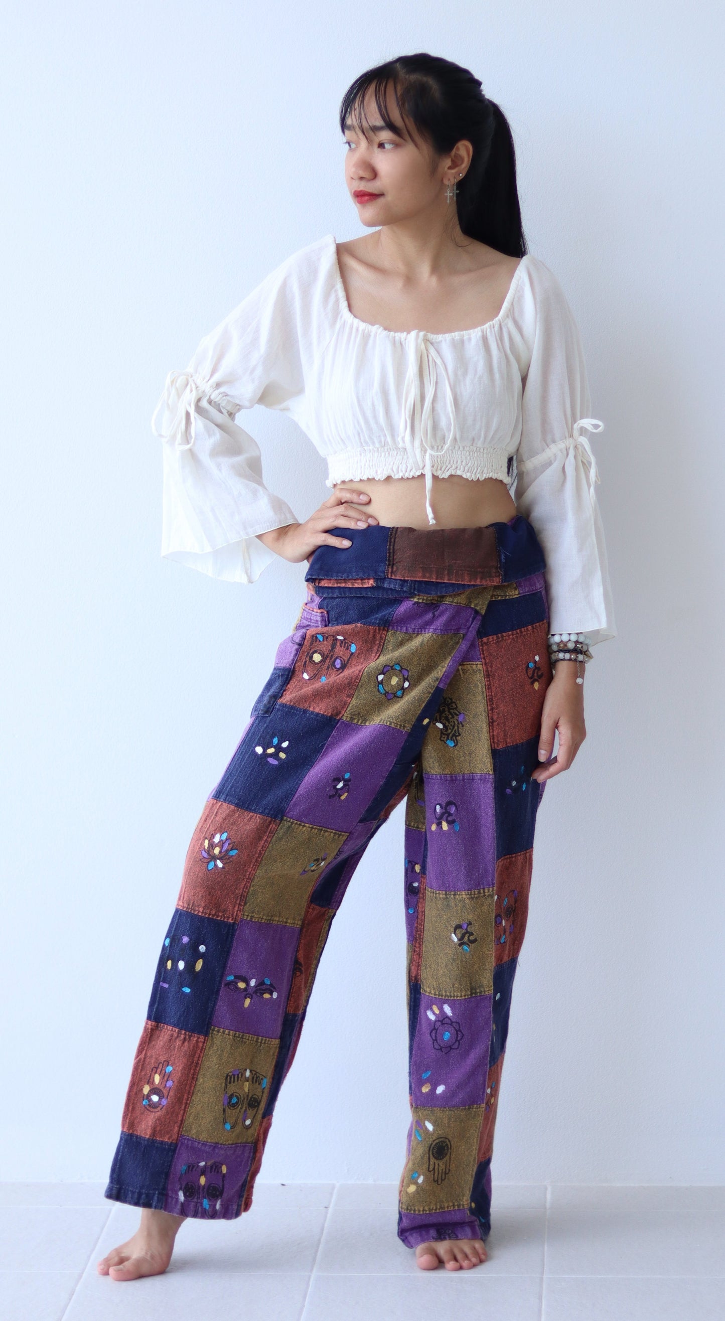 Thai Fisherman Pants 100% Cotton Unisex plain color