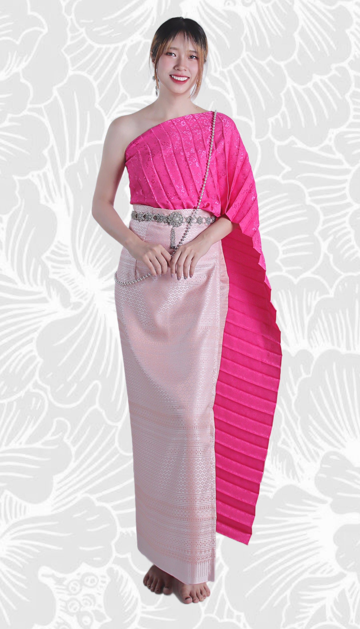 Sabaii Sash Theater or Wedding Costume Outfit Dress Traditional Thai