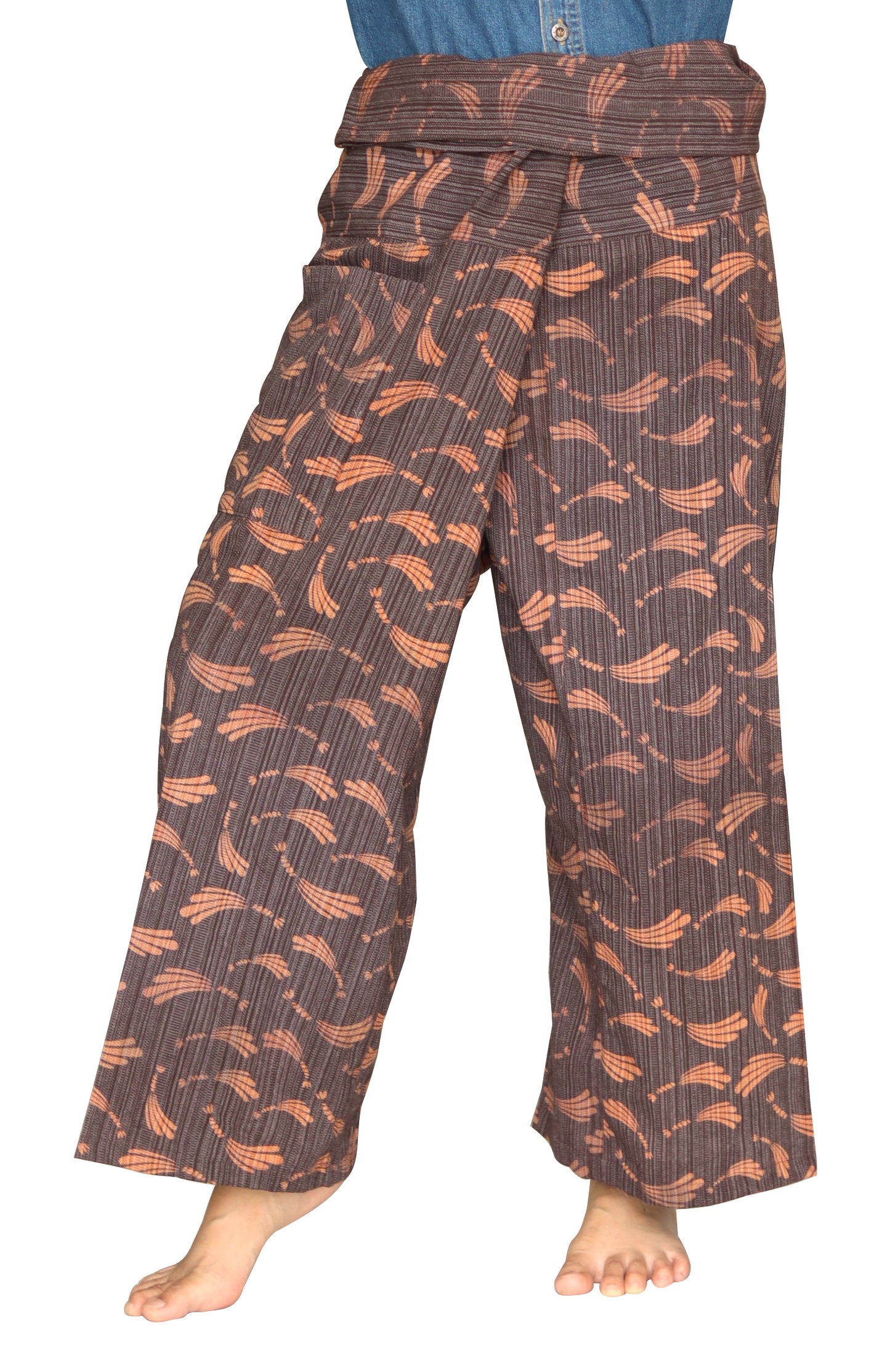 RaanPahMuang Stripped Thai Fisherman Pants Men / Women