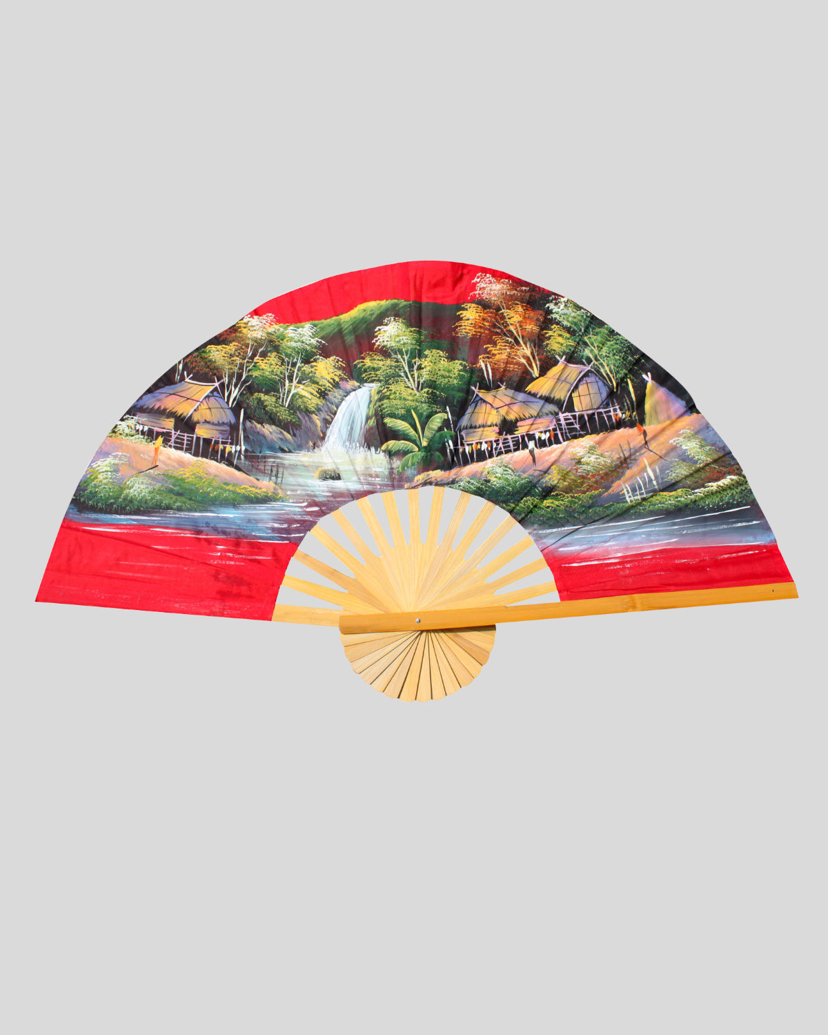 Handpainted Fan Wallhanging