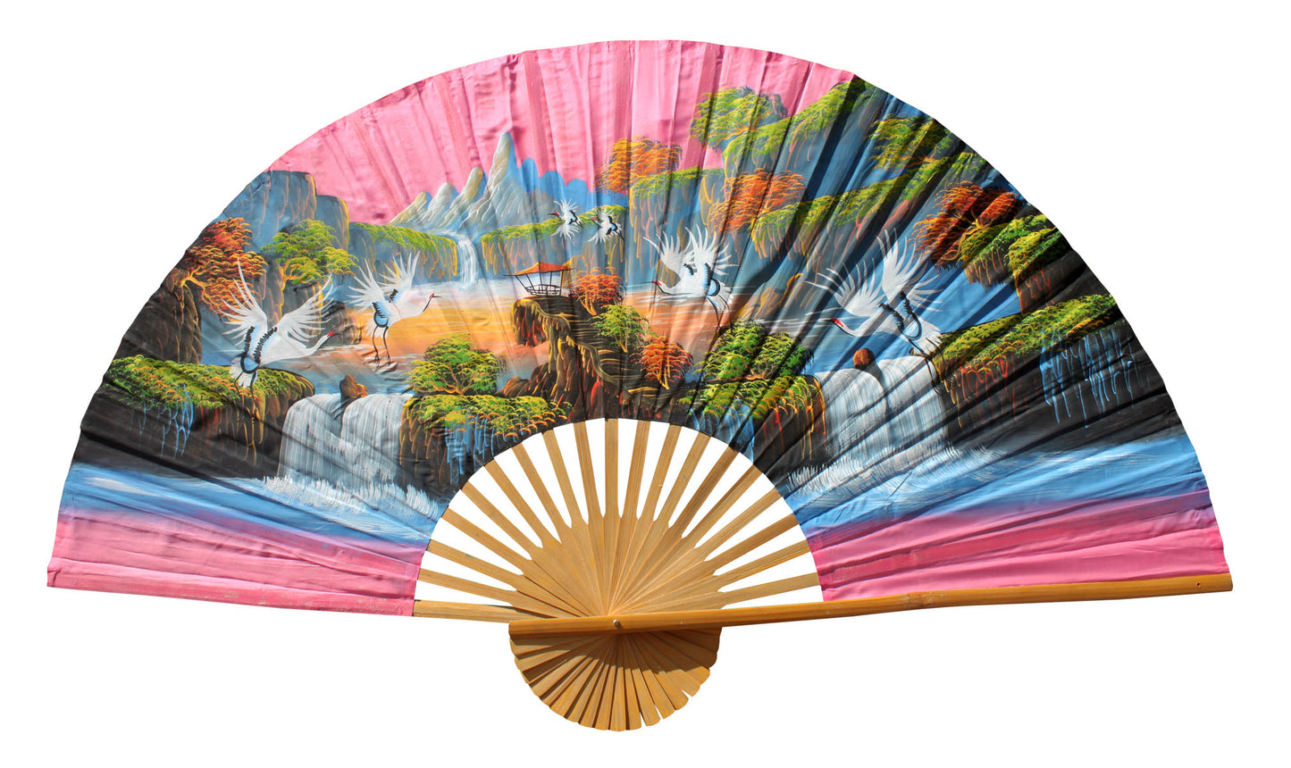 Handpainted Fan Wallhanging