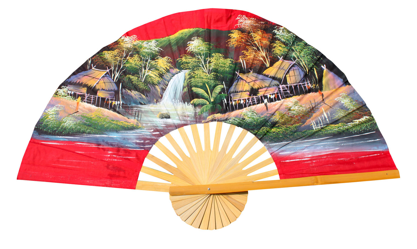 Handpainted Fan Wallhanging