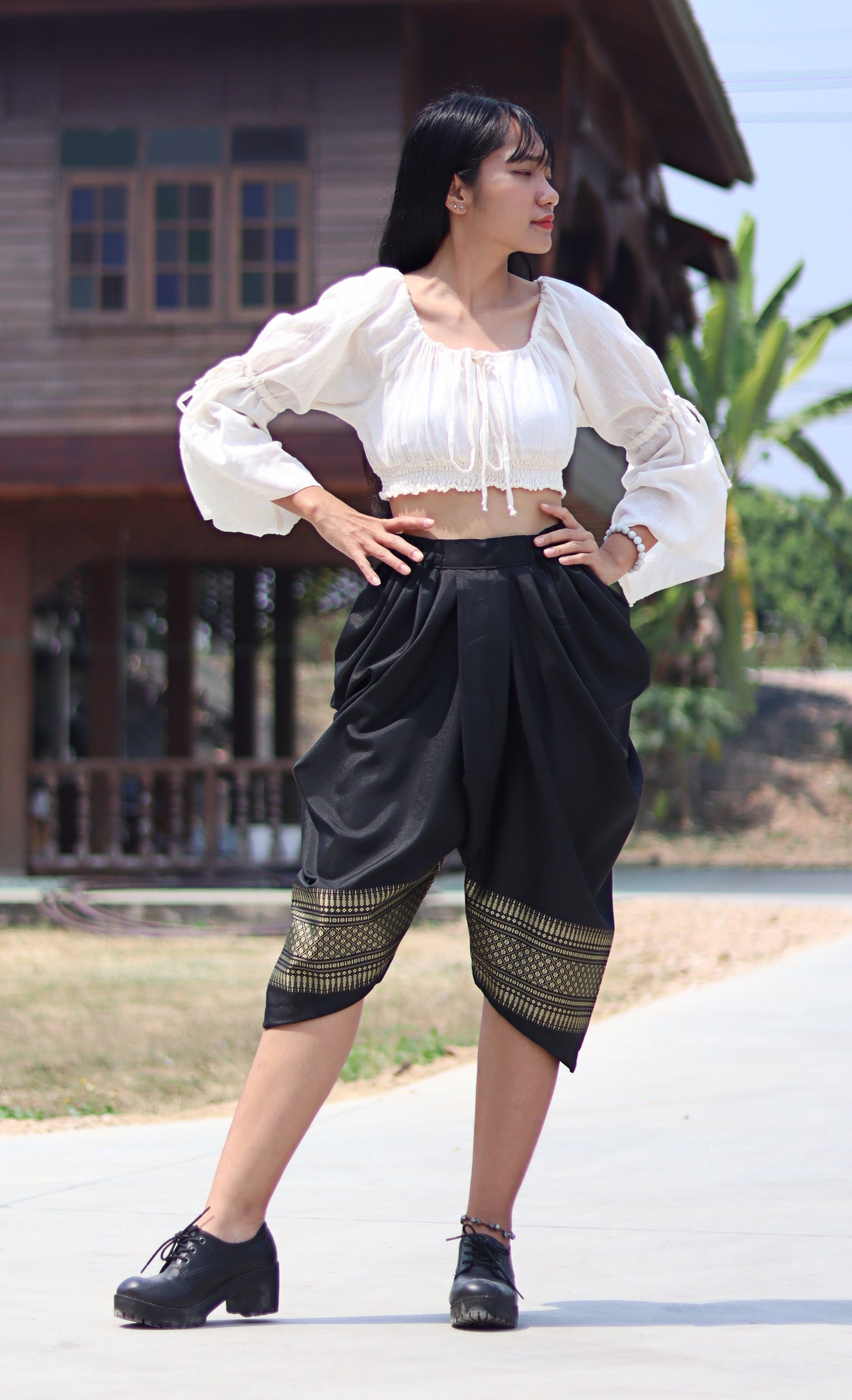 RaanPahMuang Sukhothai Traditional Thai JonGrabaen Theatre Pants