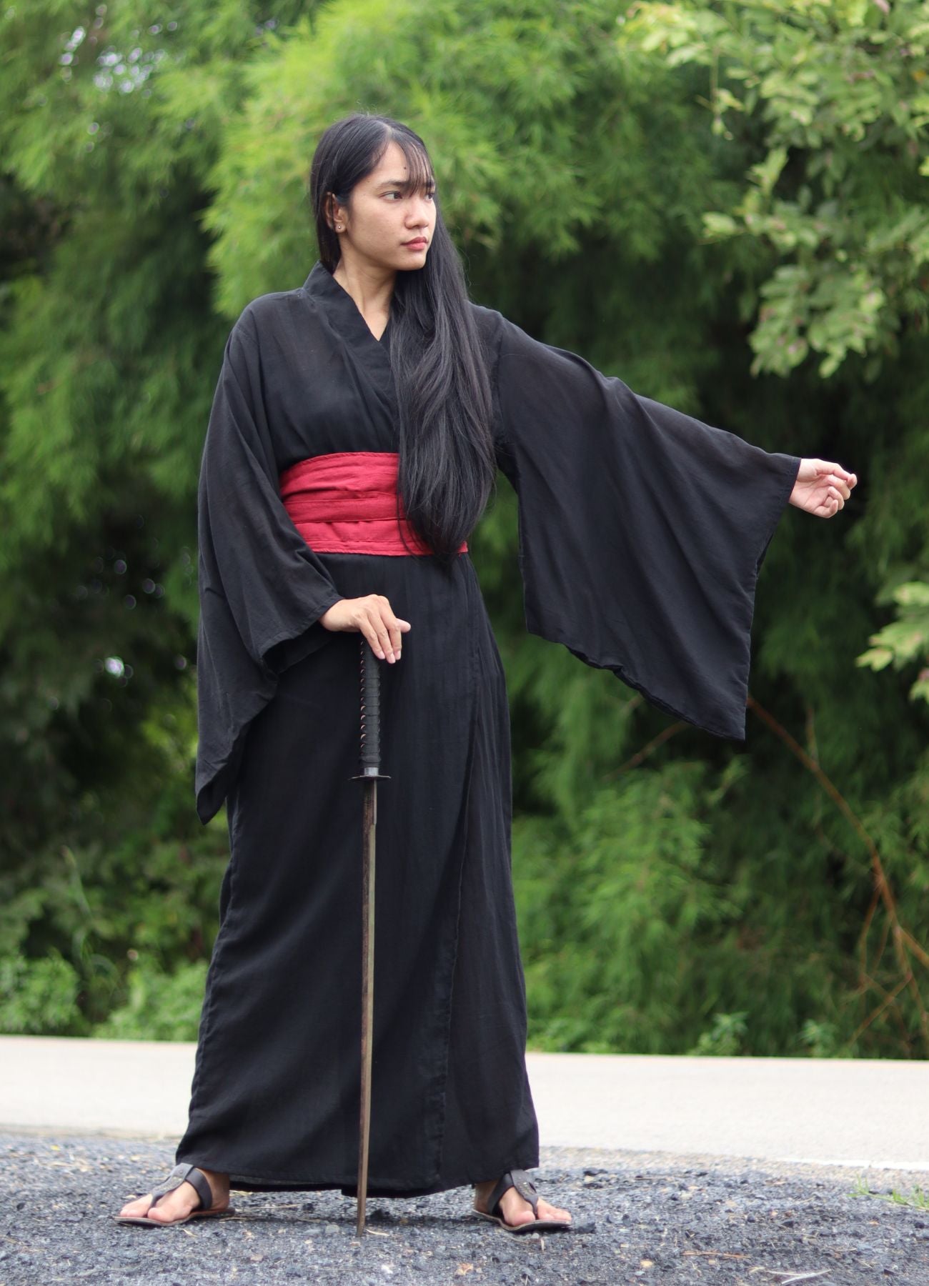 RaanPahMuang Long Yukata Robes For Women Japanese Sleepwear Robe