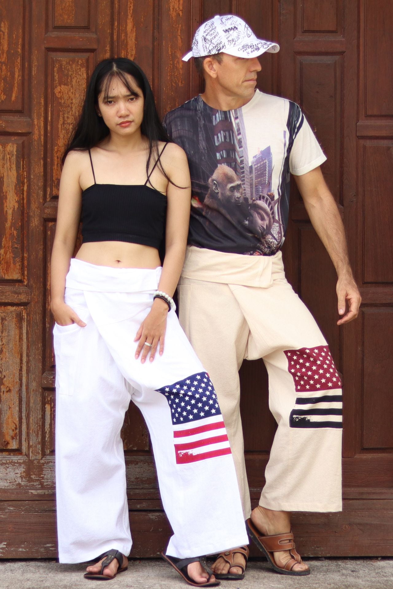 Thai Fisherman Pants 100% Cotton Unisex plain color
