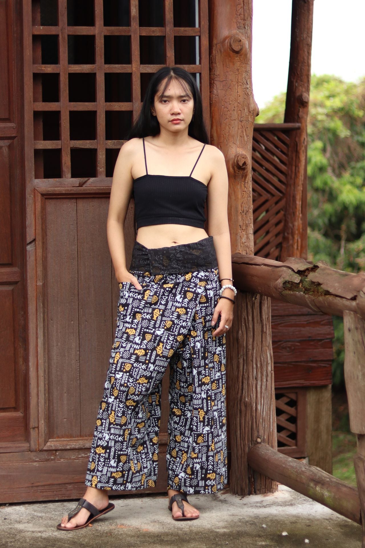 Thai Fisherman Pants 100% Cotton Unisex plain color