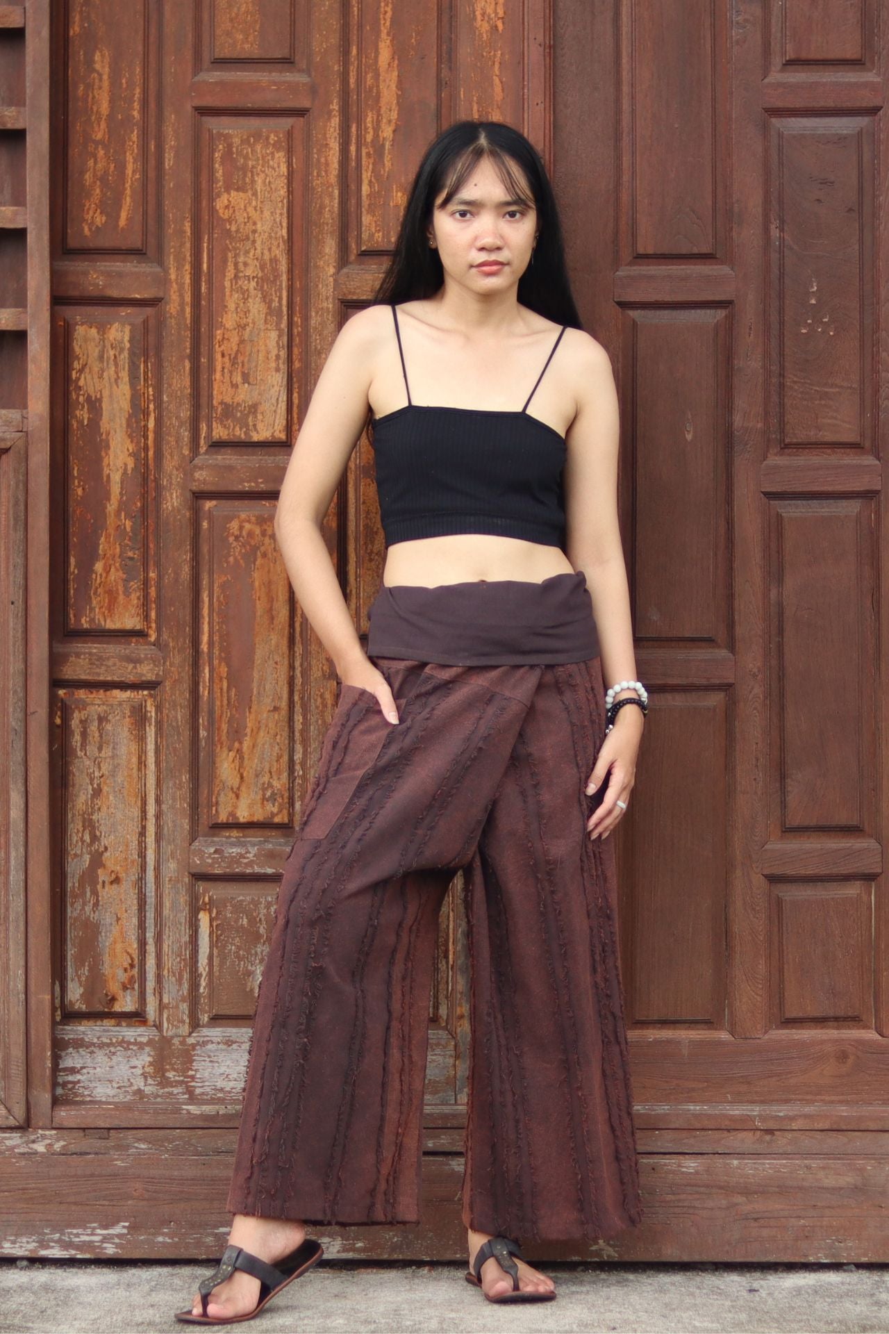 Thai Fisherman Pants 100% Cotton Unisex plain color