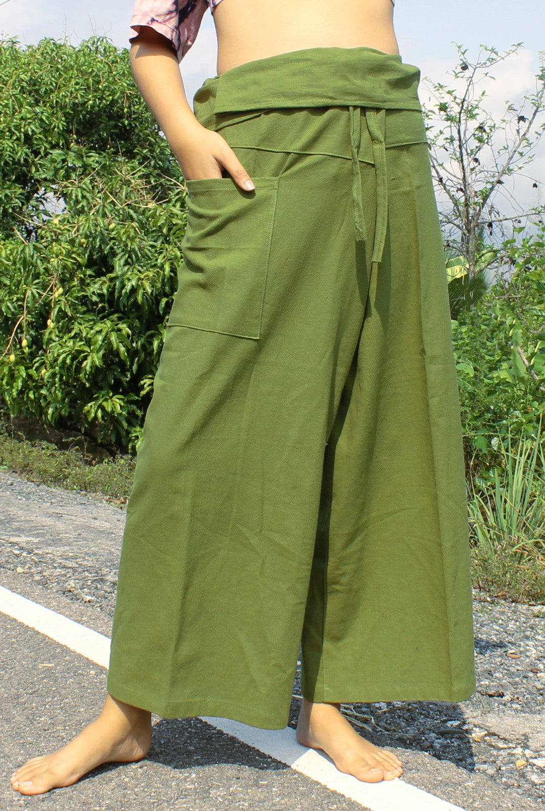 Thai Fisherman Pants Tricker Muang Cotton 100% Unisex Pants
