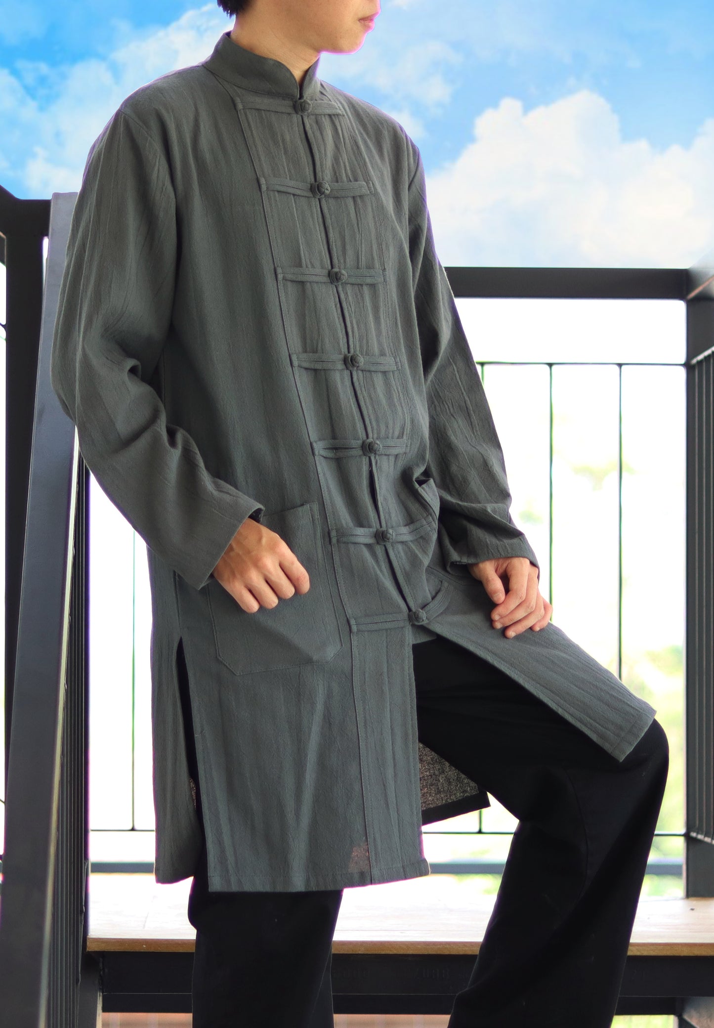 Kung Fu Tai Chi Mandarin Renaissance Costume Cotton Jacket Shirt