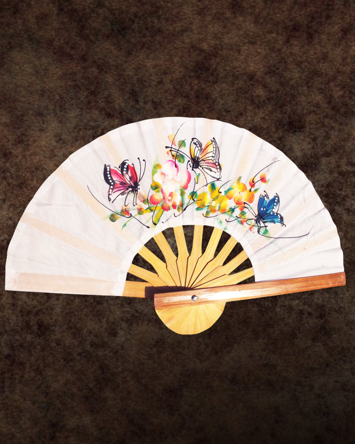 Handpainted Fan Wallhanging