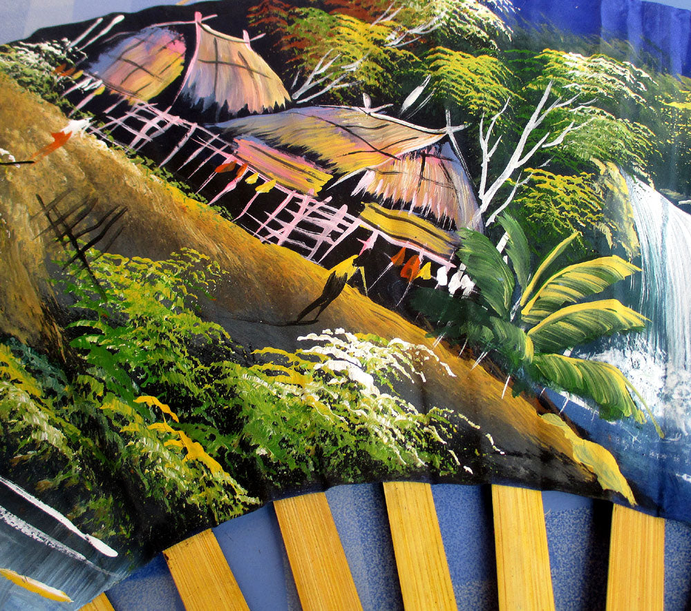 Handpainted Fan Wallhanging