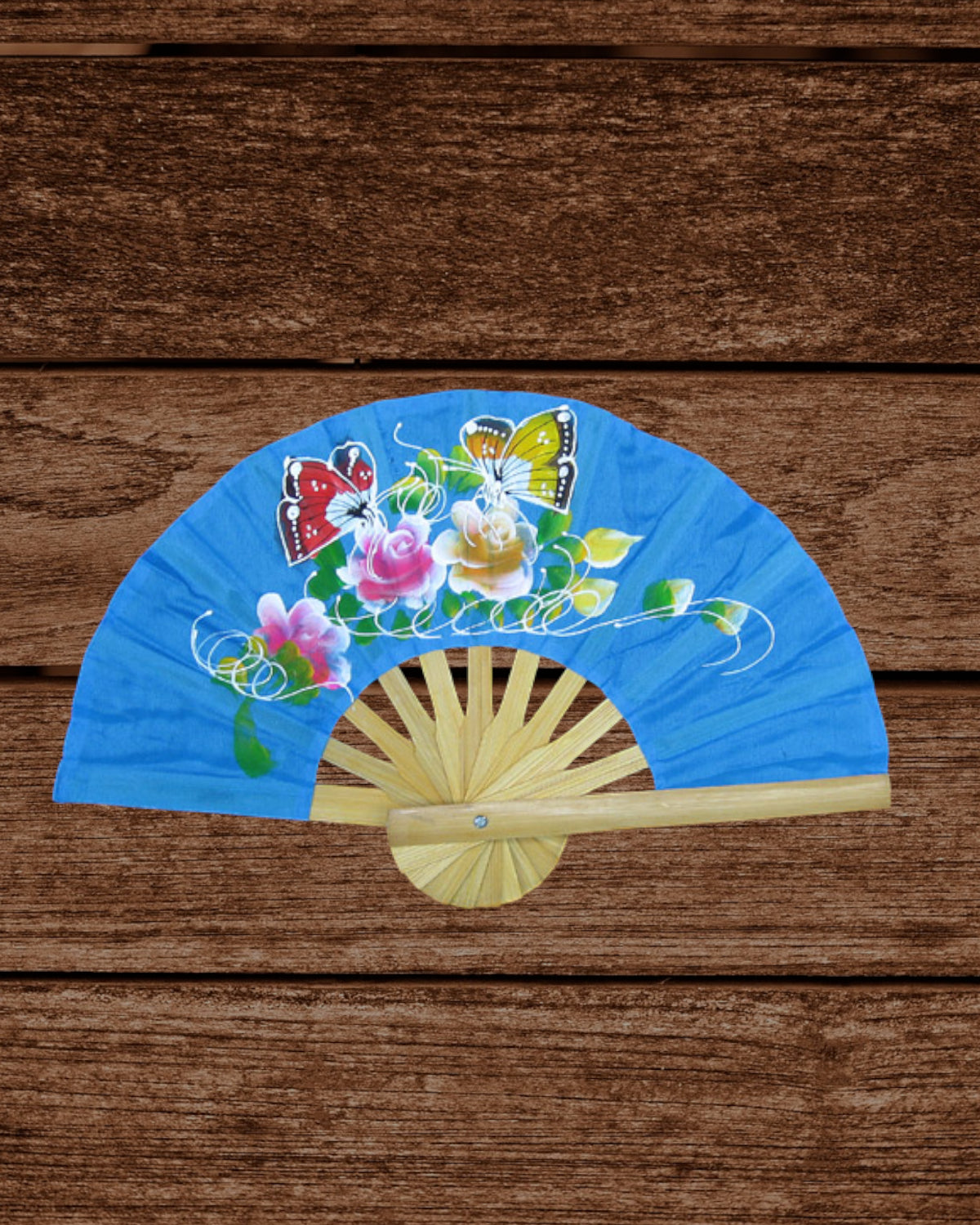 Handpainted Fan Wallhanging