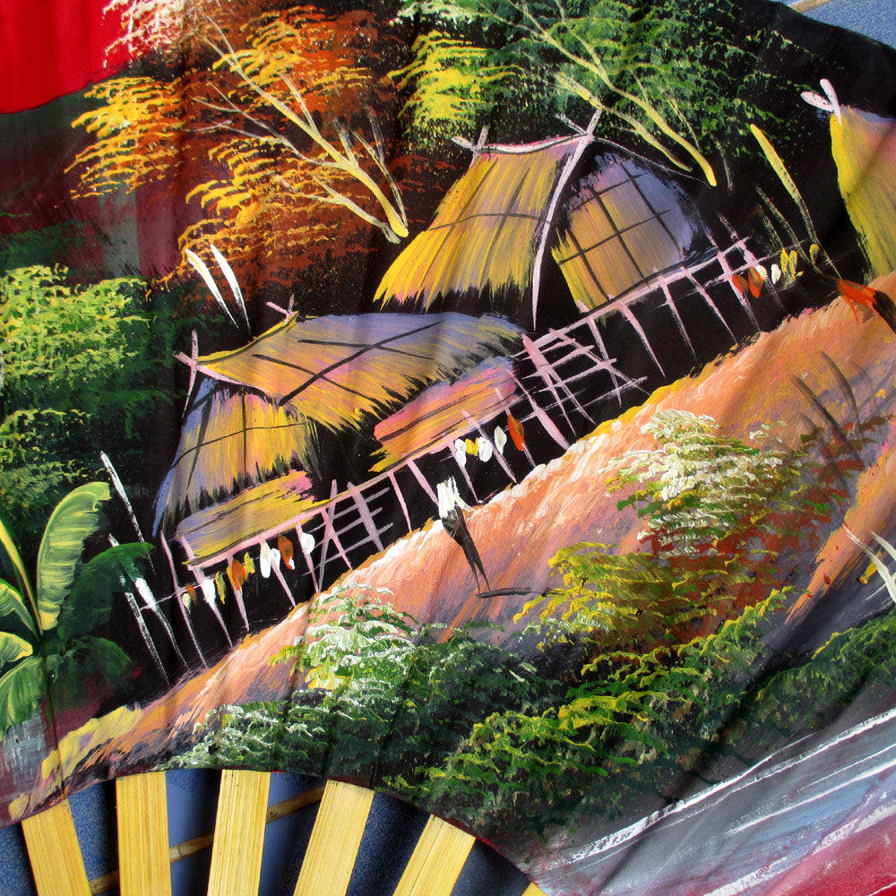 Handpainted Fan Wallhanging
