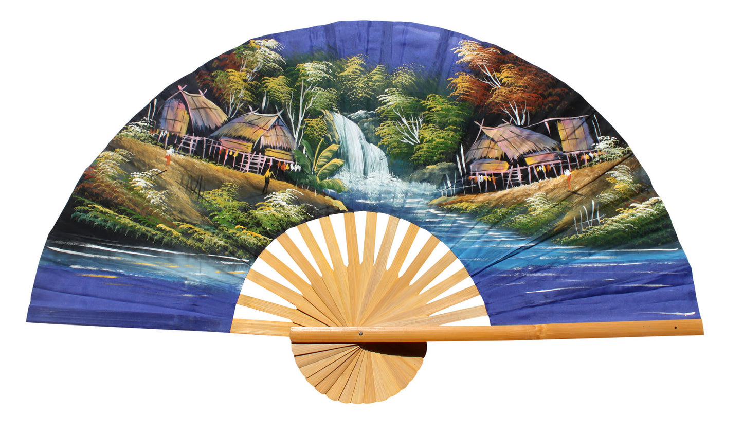 Handpainted Fan Wallhanging