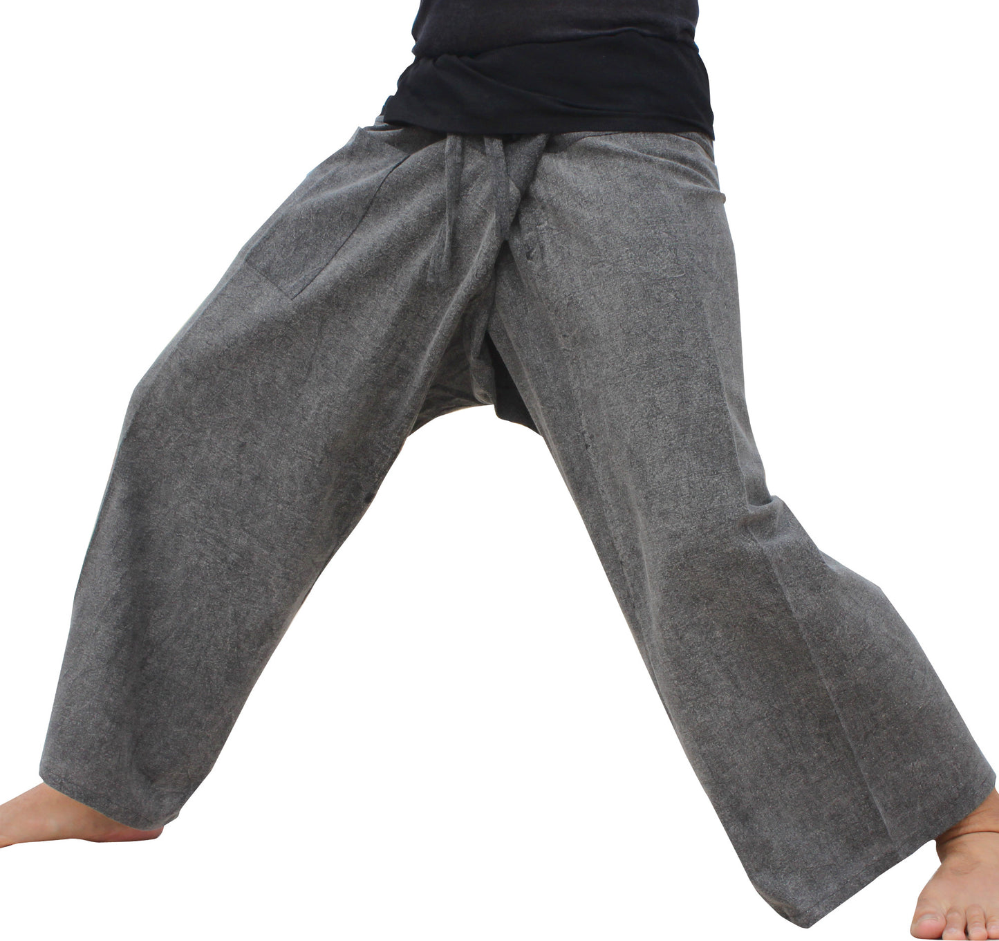 RaanPahMuang Thai Fisherman Pants Tricker Muang Cotton 100% Unisex Pants