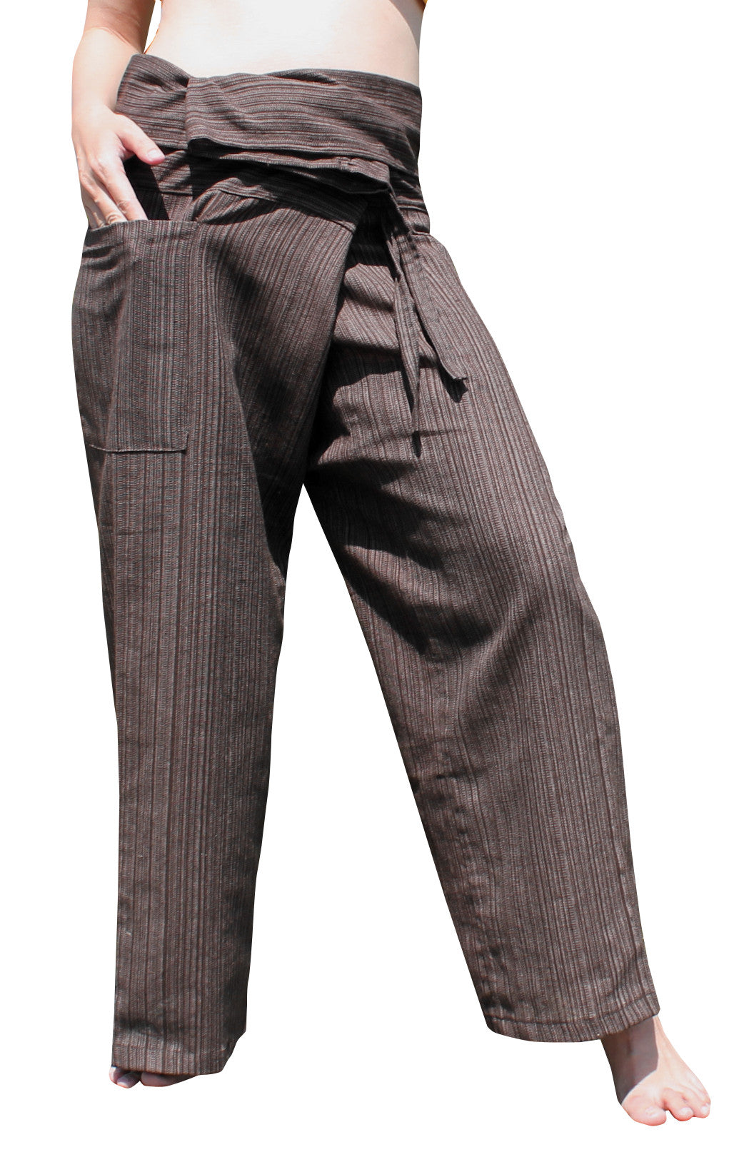 RaanPahMuang Stripped Thai Fisherman Pants Men / Women