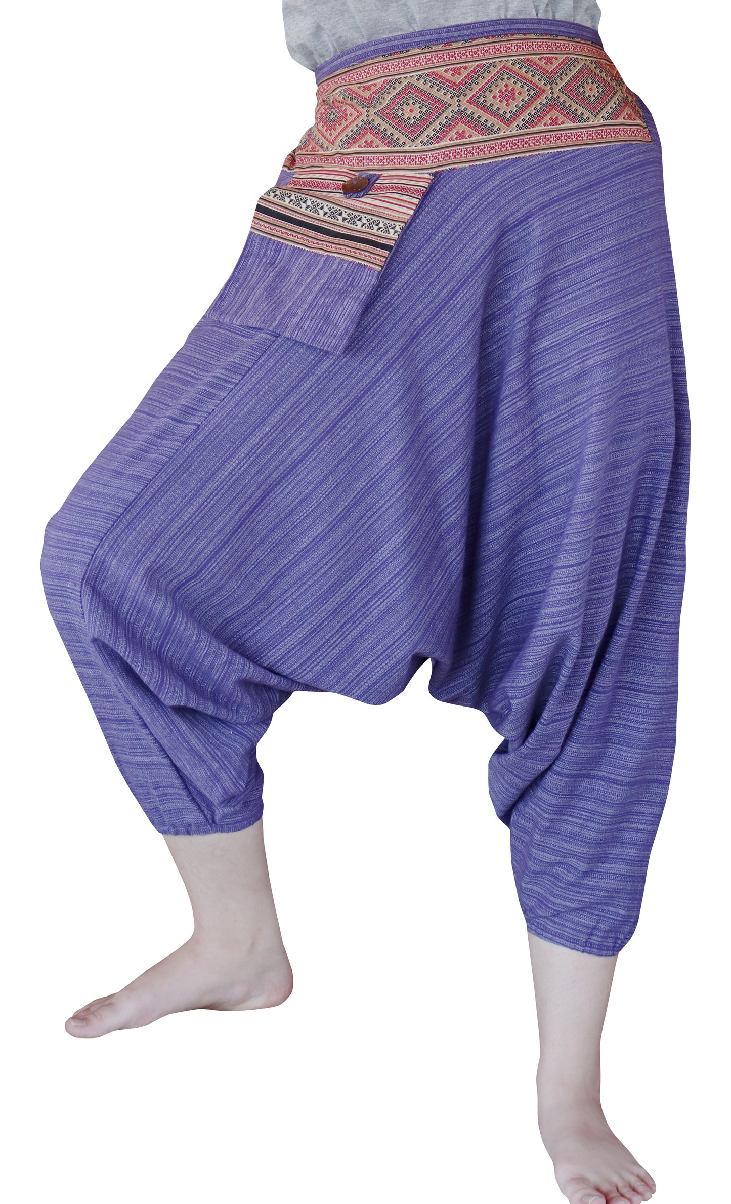 RaanPahMuang Premium Cotton Aladin Pants With Side Pocket Hippy Style