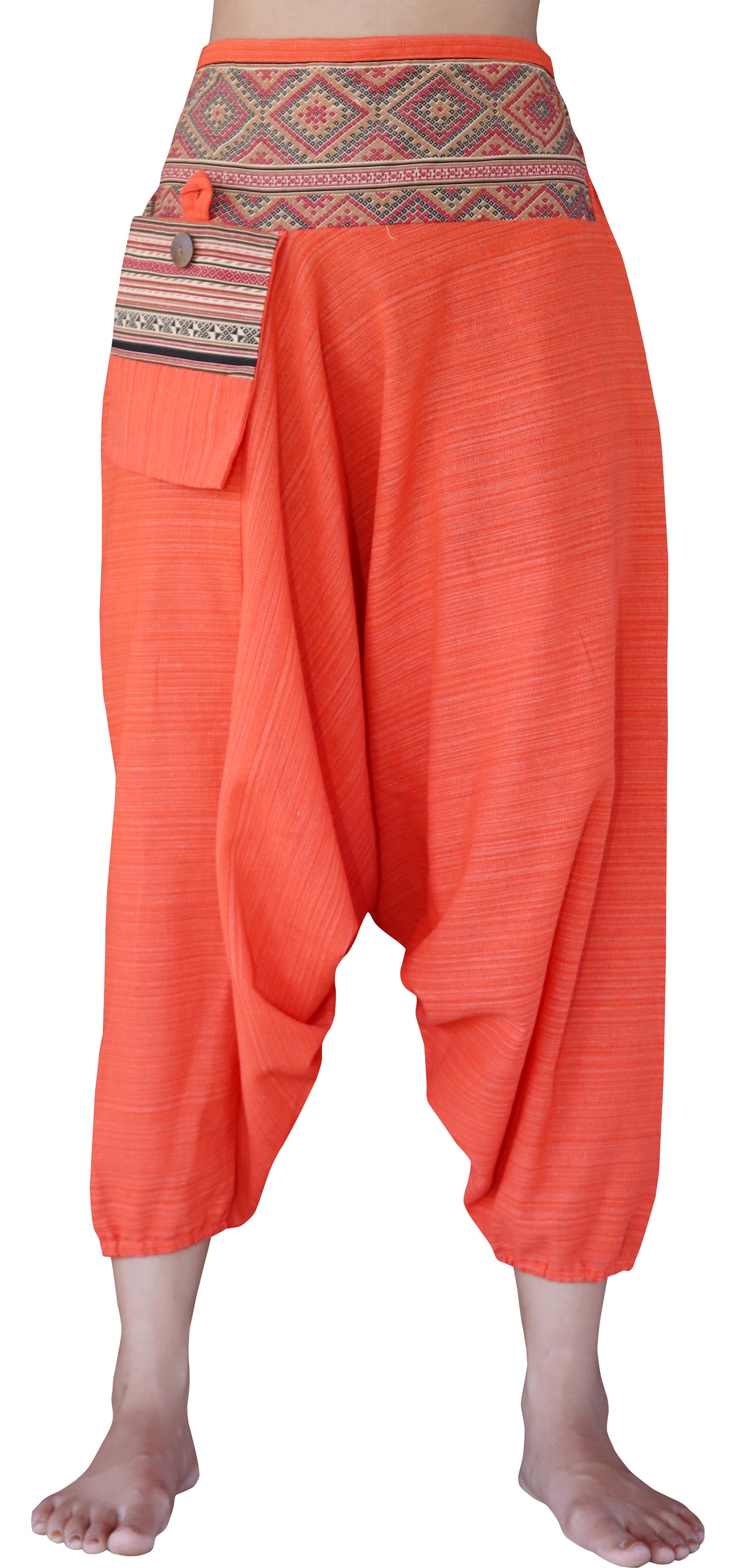 RaanPahMuang Premium Cotton Aladin Pants With Side Pocket Hippy Style