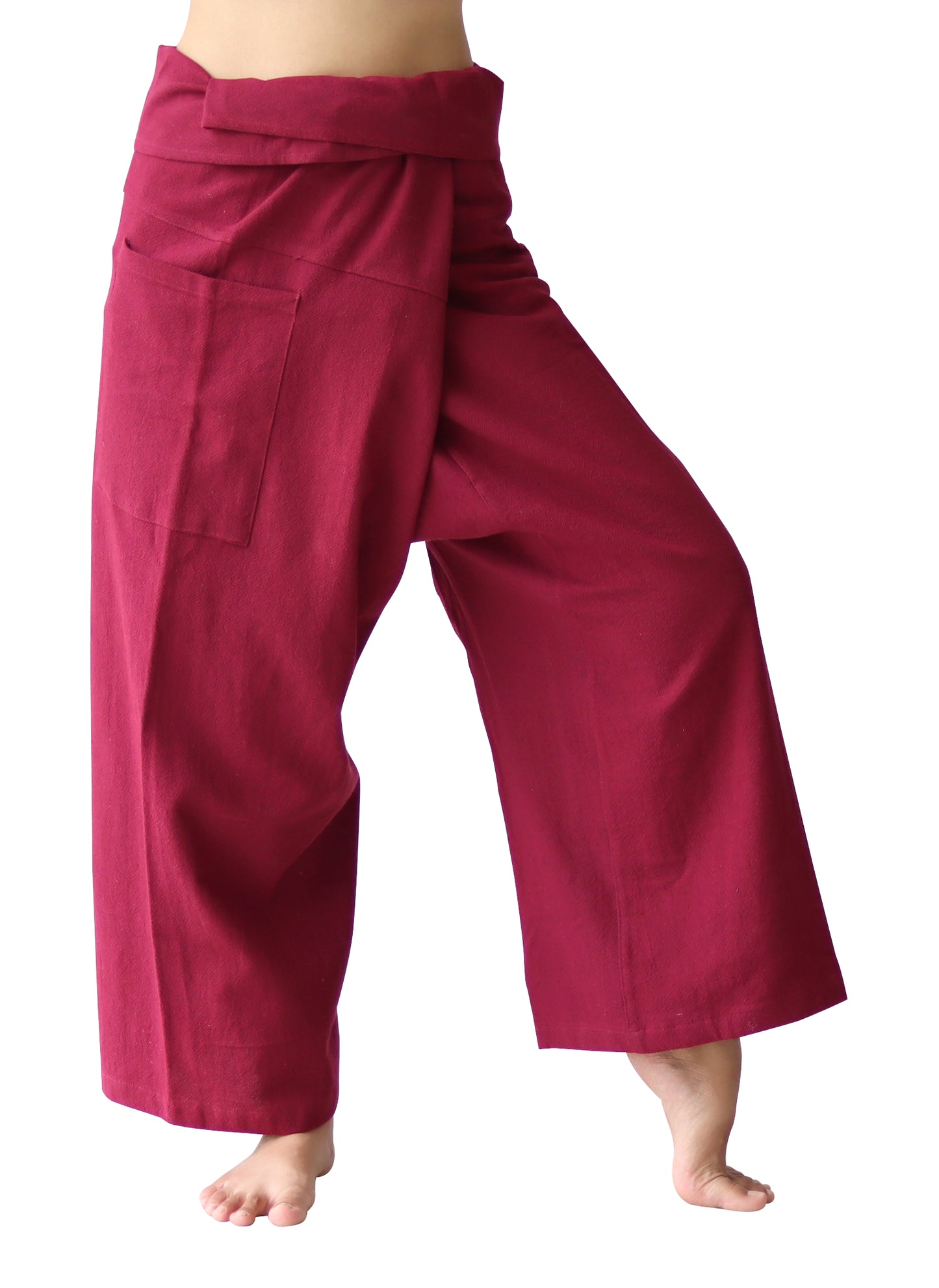 RaanPahMuang Thai Fisherman Pants Tricker Muang Cotton 100% Unisex Pants