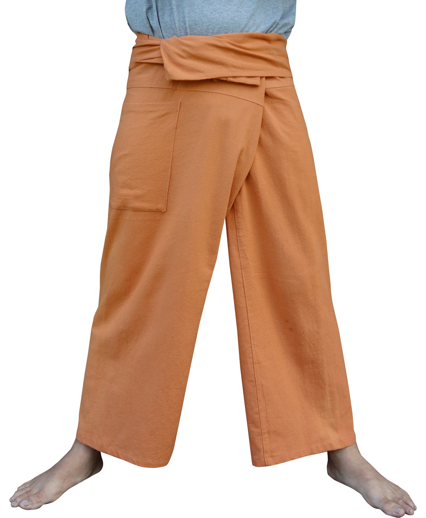 RaanPahMuang Thai Fisherman Pants Tricker Muang Cotton 100% Unisex Pants