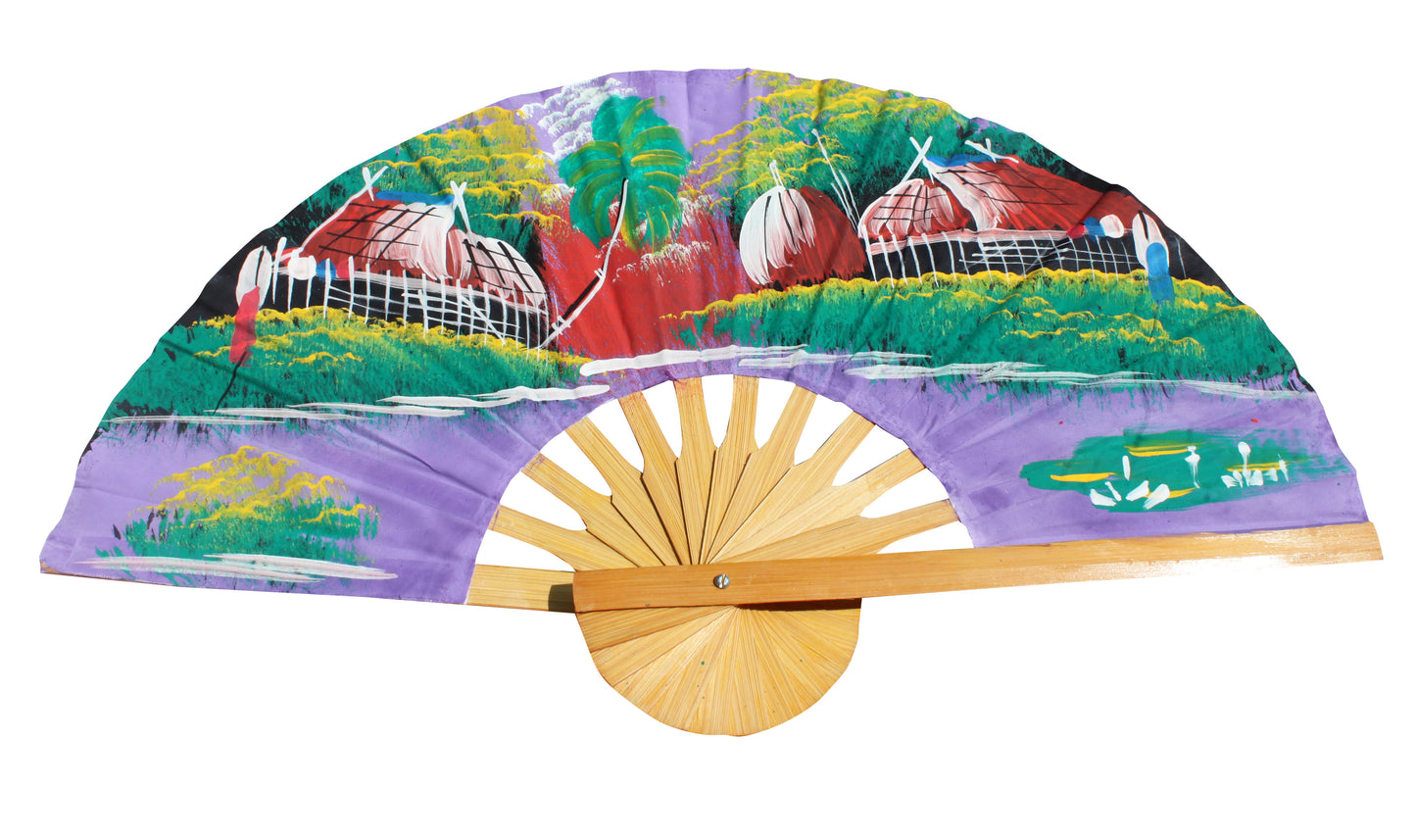 Handpainted Fan Wallhanging