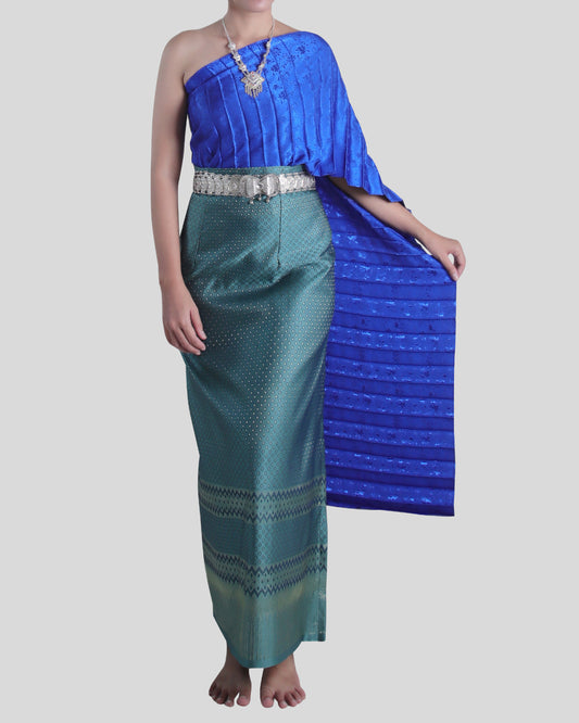 Sabaii Sash Theater or Wedding Costume Outfit Dress Traditional Thai