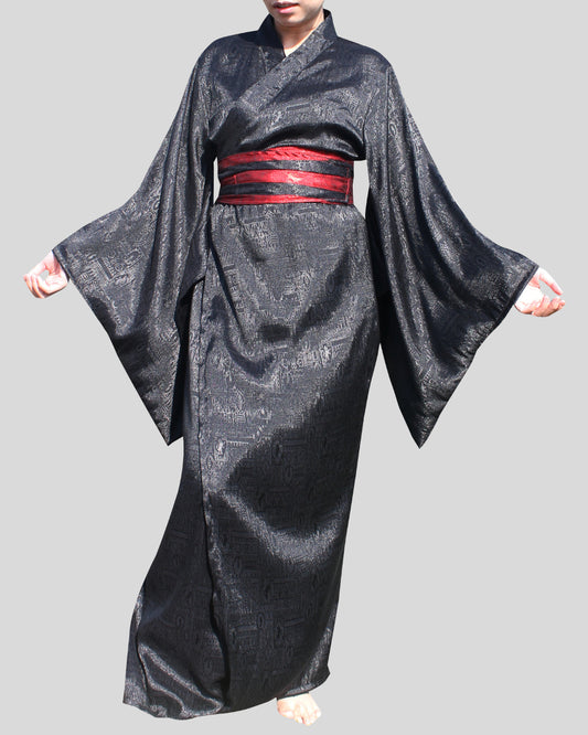 RaanPahMuang Long Yukata Robes For Women Japanese Sleepwear Robe