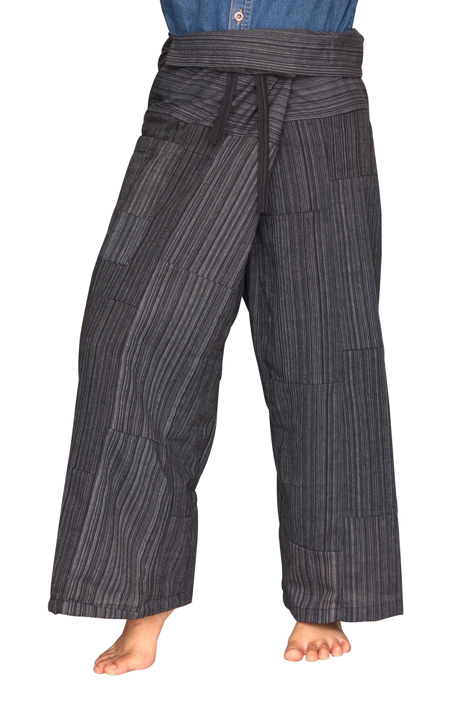 RaanPahMuang Stripped Thai Fisherman Pants Men / Women