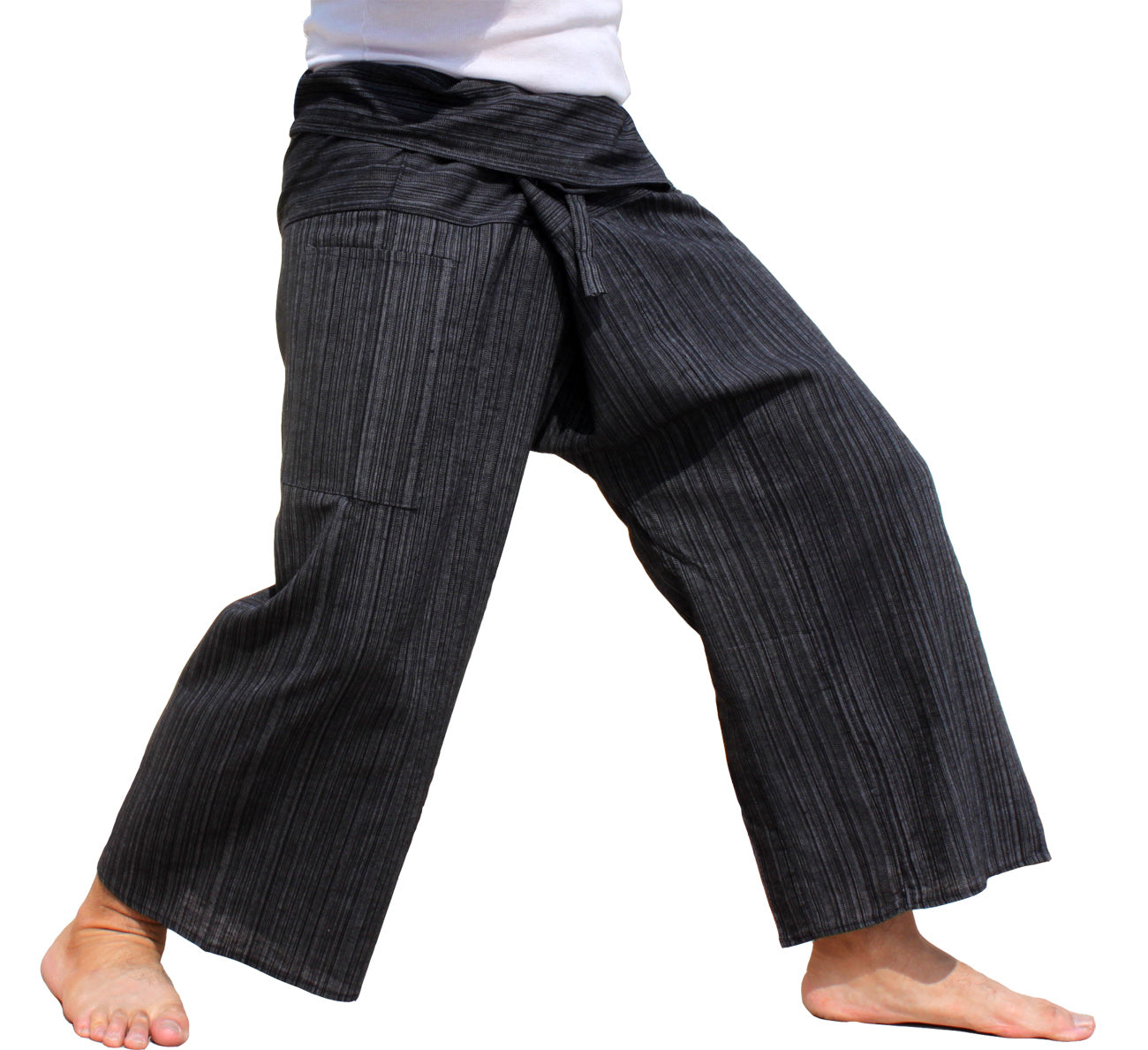 RaanPahMuang Stripped Thai Fisherman Pants Men / Women