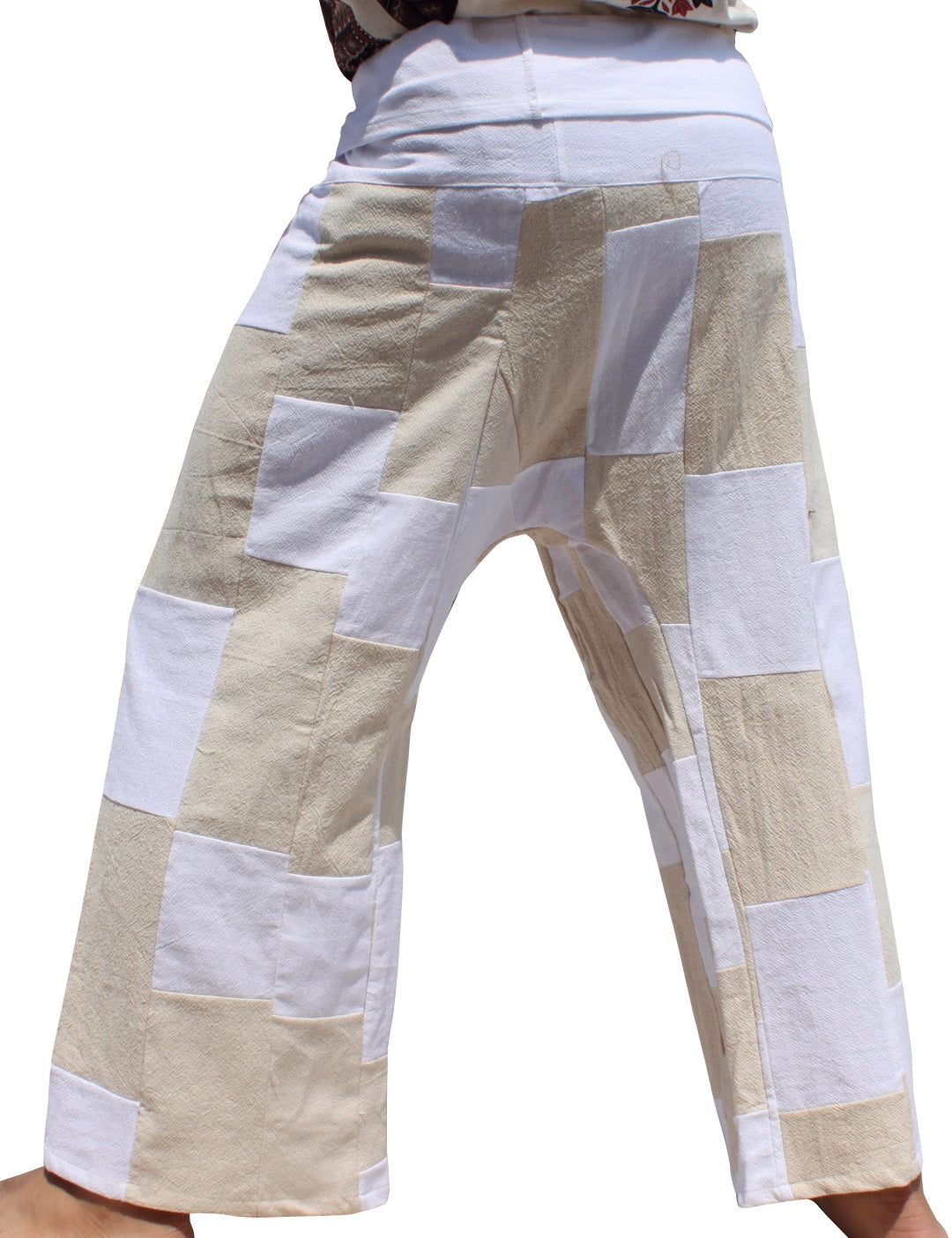 RaanPahMuang Thai Fisherman Pants Tricker Muang Cotton 100% Unisex Pants